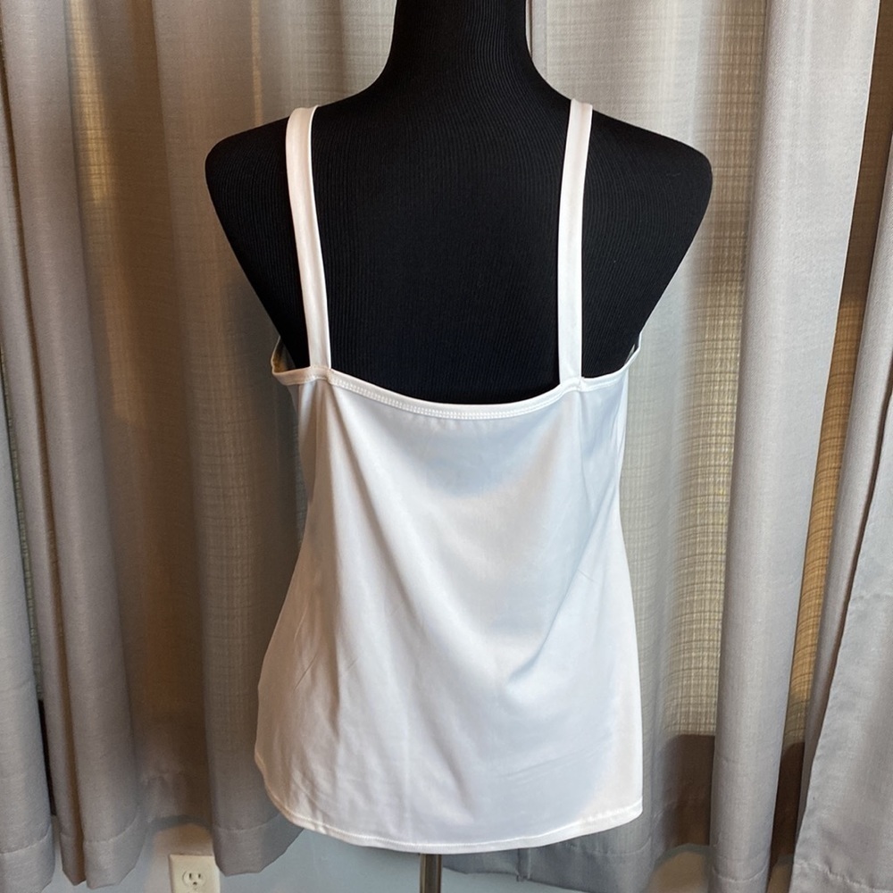 AB Studio Women’s 2 pc Tank & Blouse White sz L NWT - Picture 8 of 12